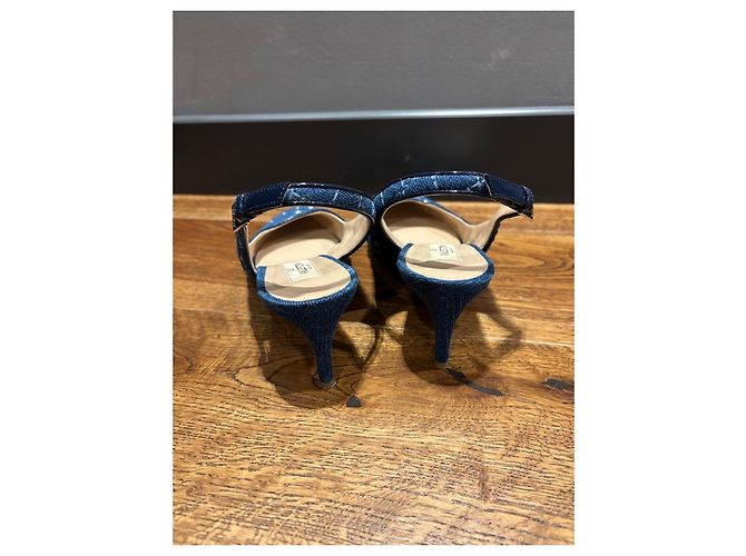 Valentino Garavani Rockstud Denim Slingback Pumps - Ansicht 6