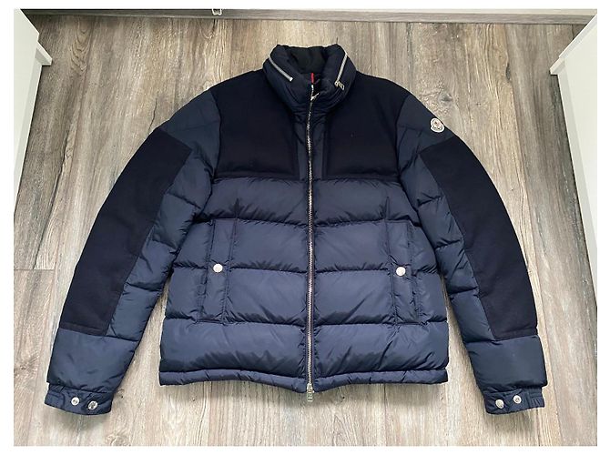 Moncler Arcs Giubbotto Blu Navy - vista 2