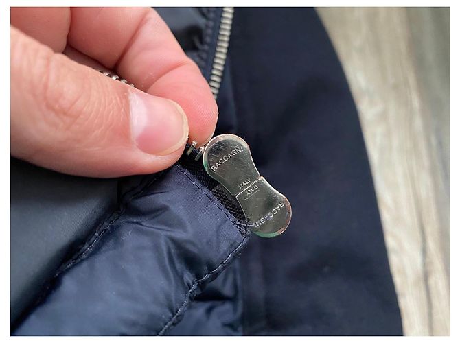 Moncler Arcs Giubbotto Blu Navy - vista 20