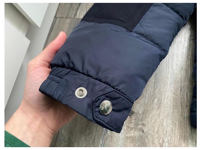 Moncler Arcs Giubbotto Blu Navy - vista 3