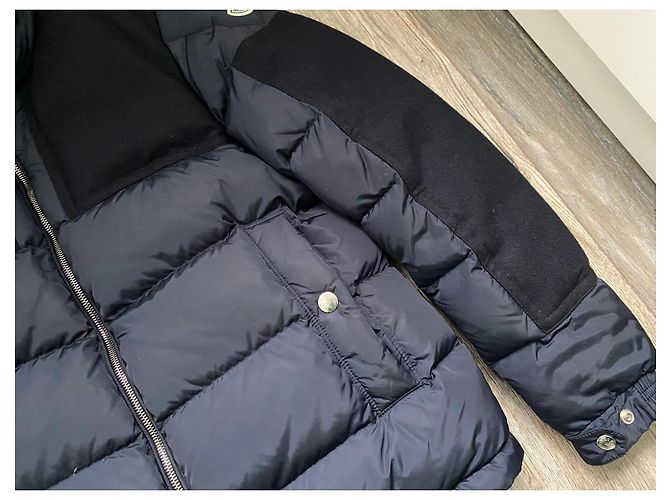 Moncler Arcs Giubbotto Blu Navy - vista 5