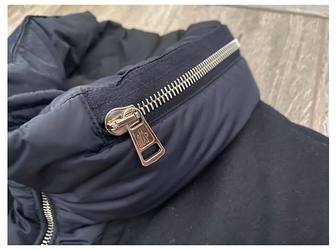 Moncler Arcs Giubbotto Blu Navy - vista 7