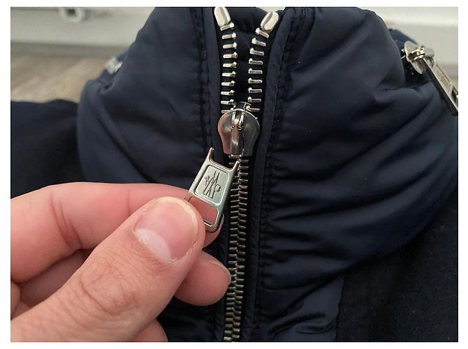 Moncler Arcs Giubbotto Blu Navy - vista 8