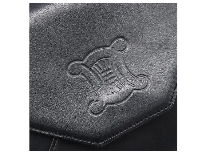 Céline CELINE Schultertasche Leder Schwarz Auth 208500A - Jerrillo - Ansicht 14