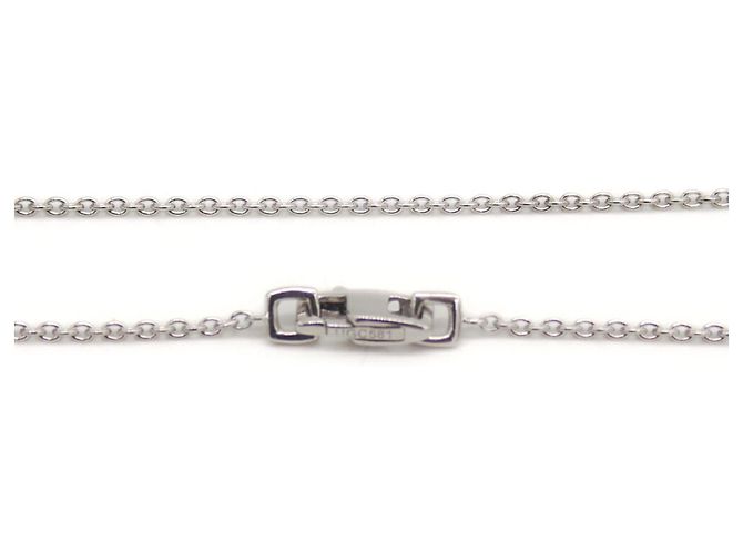Collana con pendente Louis Vuitton Empreinte in oro bianco 18K - vista 4