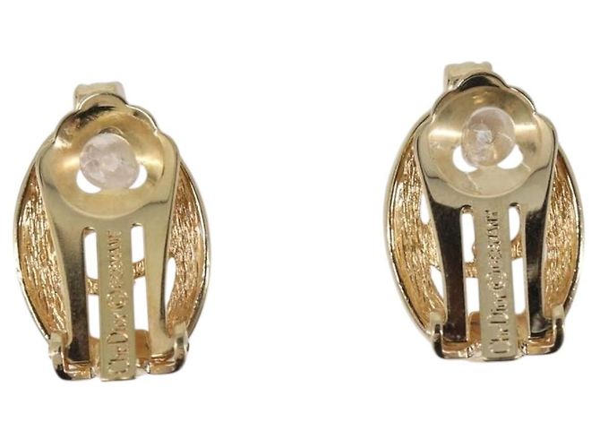 Christian Dior Earring Metal Gold Tone Auth 208532V - Jerrillo - vista 3