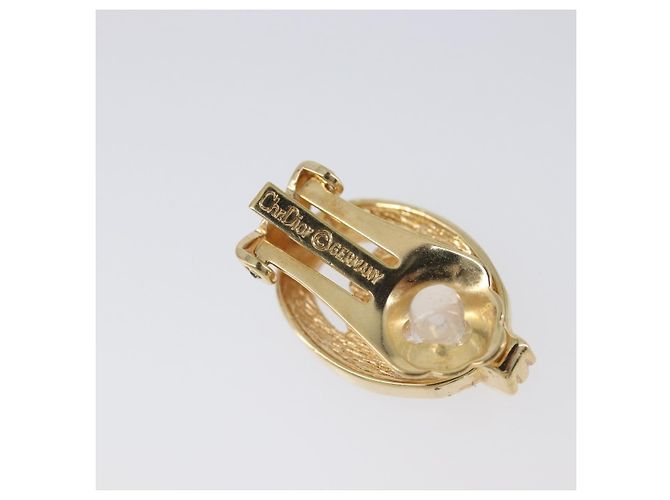 Christian Dior Earring Metal Gold Tone Auth 208532V - Jerrillo - vista 4