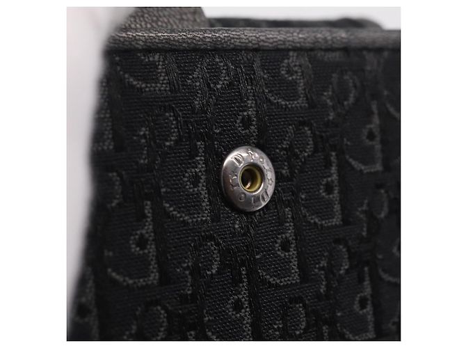 Christian Dior Trotter Canvas Wallet Black Silver Auth 208541V - Jerrillo - vista 14