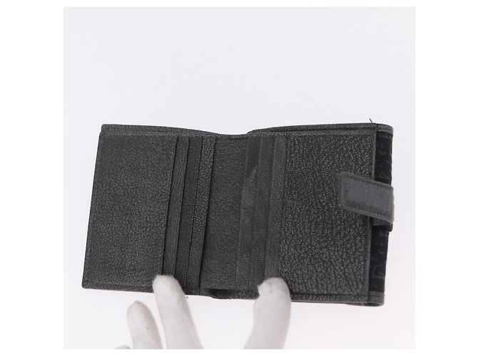 Christian Dior Trotter Canvas Wallet Black Silver Auth 208541V - Jerrillo - vista 15
