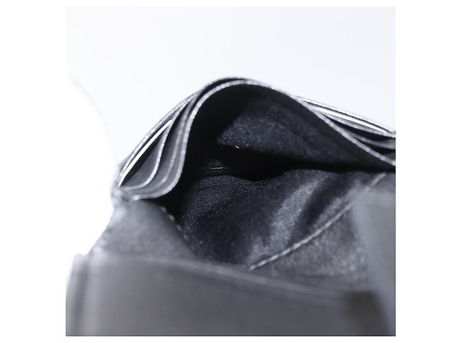 Christian Dior Trotter Canvas Wallet Black Silver Auth 208541V - Jerrillo - vista 18