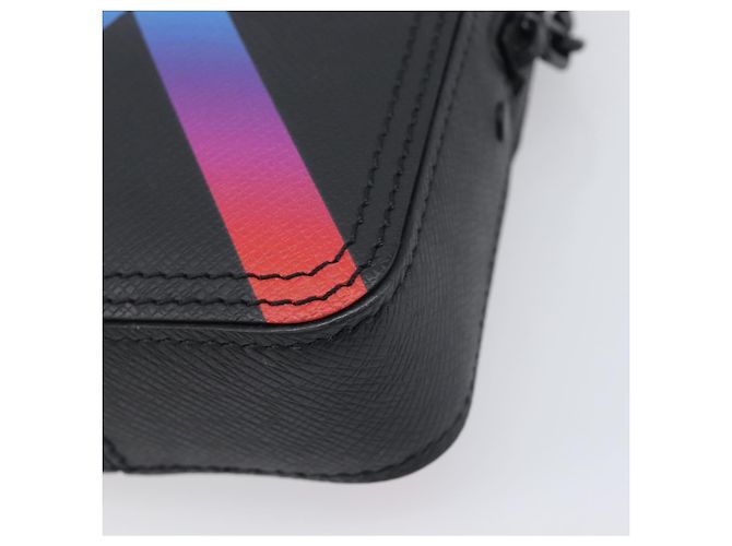 LOUIS VUITTON Bolsa Messenger Danube Rainbow Taiga Preta M30332 LV Auth 208555M - Jerrillo - vista 11