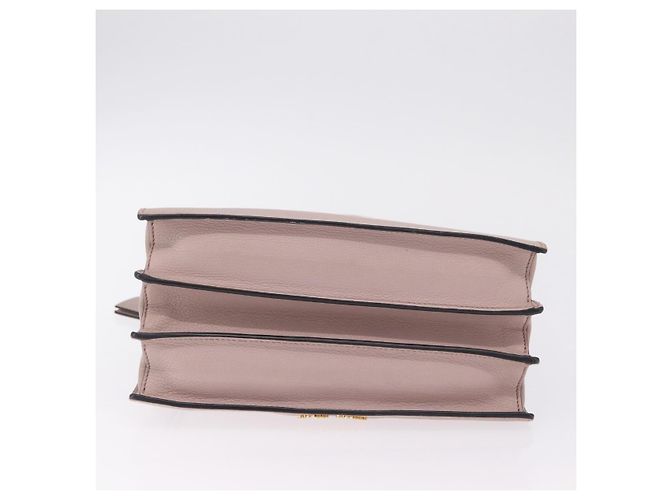 Miu Miu Hand Bag Leather 2way Beige Gold Tone Auth 209104 - Jerrillo - vista 14