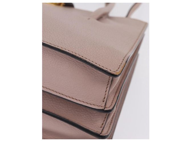 Miu Miu Hand Bag Leather 2way Beige Gold Tone Auth 209104 - Jerrillo - vista 16