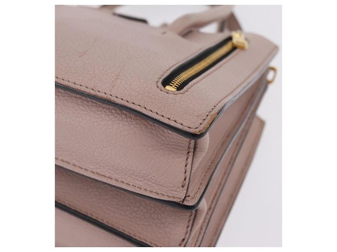 Miu Miu Hand Bag Leather 2way Beige Gold Tone Auth 209104 - Jerrillo - vista 18