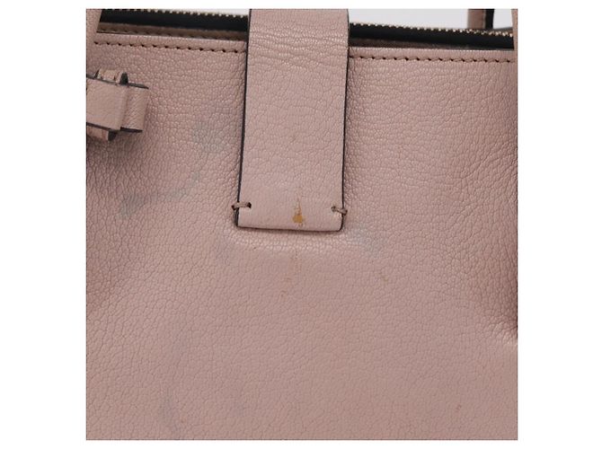 Miu Miu Hand Bag Leather 2way Beige Gold Tone Auth 209104 - Jerrillo - vista 4