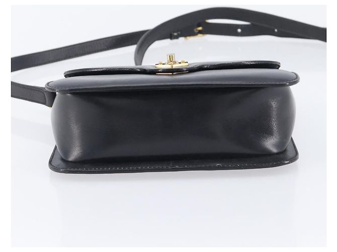 Céline CELINE Shoulder Bag Leather Black Gold Auth 209039 - Jerrillo - vista 12