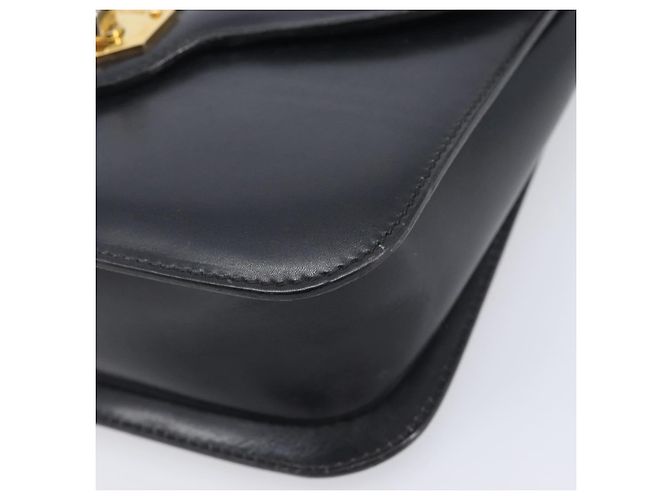Céline CELINE Shoulder Bag Leather Black Gold Auth 209039 - Jerrillo - vista 13