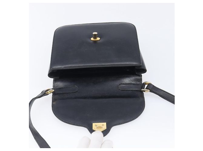 Céline CELINE Shoulder Bag Leather Black Gold Auth 209039 - Jerrillo - vista 19