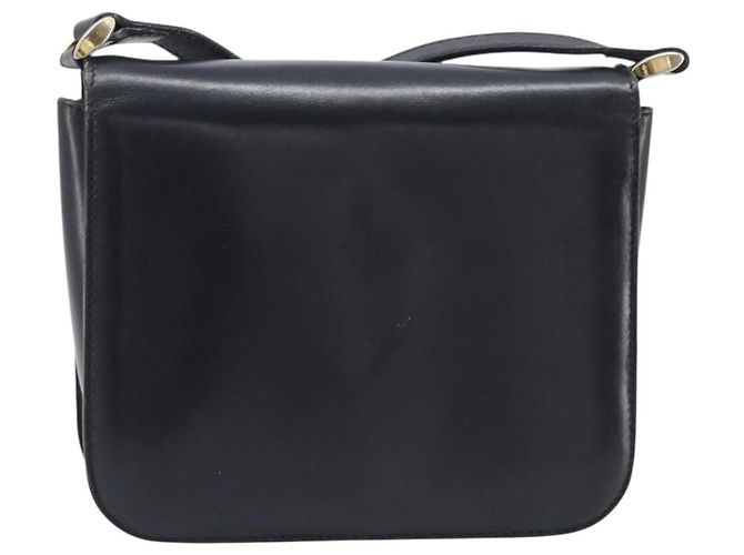 Céline CELINE Shoulder Bag Leather Black Gold Auth 209039 - Jerrillo - vista 3