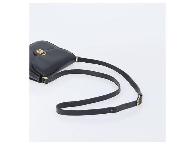 Céline CELINE Shoulder Bag Leather Black Gold Auth 209039 - Jerrillo - vista 7