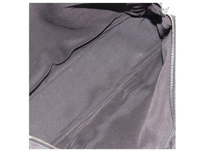 Hermès HERMES Her Line MM Hand Bag Canvas Gray Silver Auth 209346A - Jerrillo - vue 17