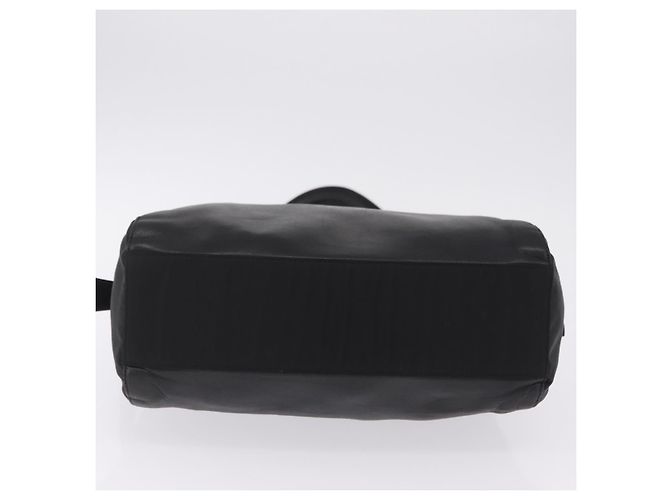 PRADA Bolsa de Ombro com Corrente em Couro Preto e Dourado Auth 209449V - Jerrillo - vista 10