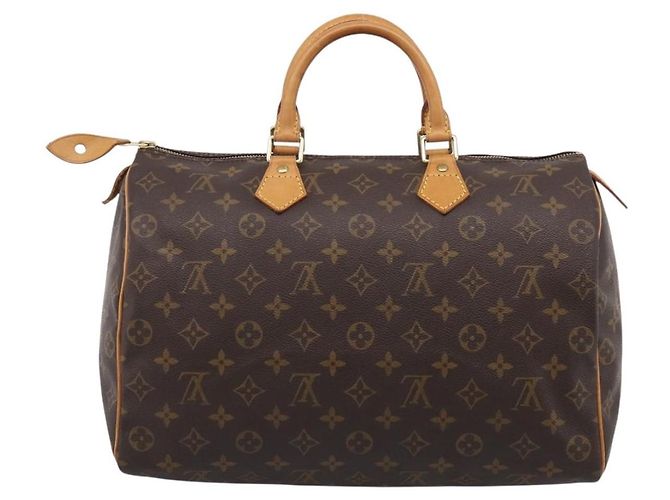 LOUIS VUITTON Monogram Speedy 35 Hand Bag M41524 LV Auth 209634V - Jerrillo - vista 3
