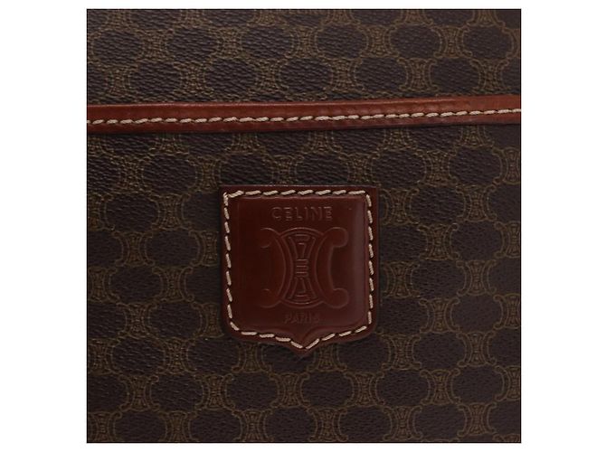 Céline CELINE Sac Boston Macadam PVC Marron Ton Or Auth 209797 - Jerrillo - vue 15