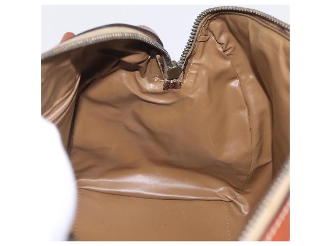 Céline CELINE Sac Boston Macadam PVC Marron Ton Or Auth 209797 - Jerrillo - vue 18
