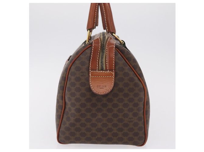 Céline CELINE Sac Boston Macadam PVC Marron Ton Or Auth 209797 - Jerrillo - vue 4