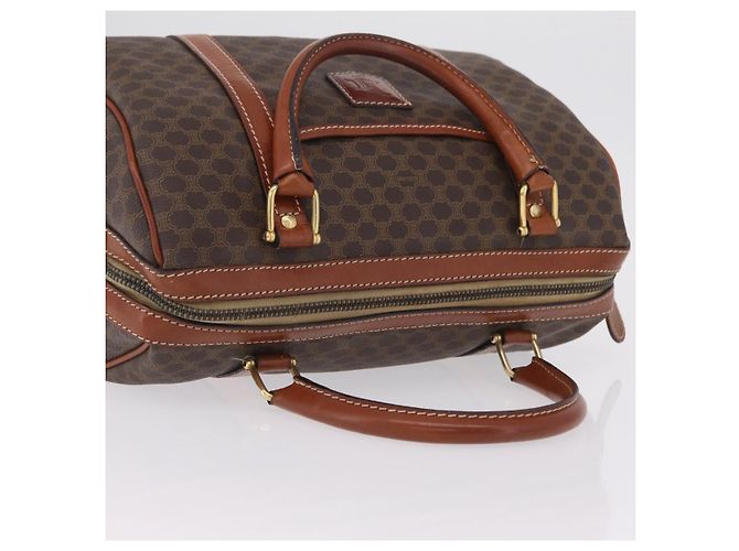 Céline CELINE Sac Boston Macadam PVC Marron Ton Or Auth 209797 - Jerrillo - vue 6