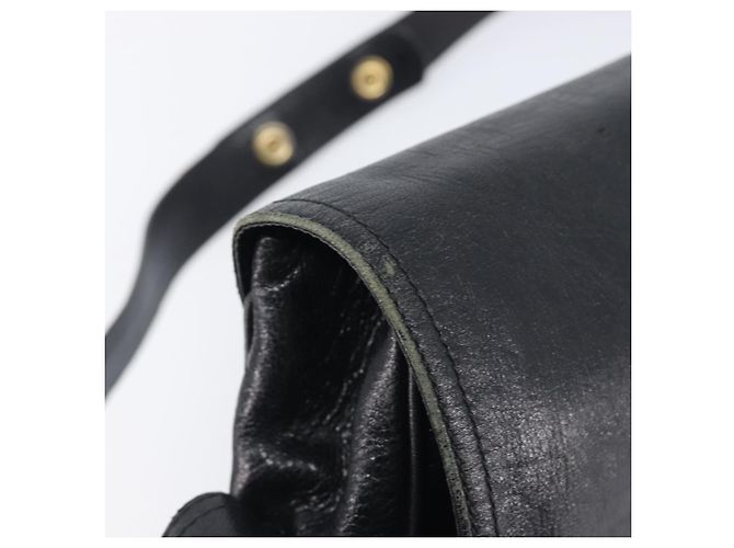 Céline CELINE Shoulder Bag Leather Black Gold Auth 209863 - Jerrillo - vista 17