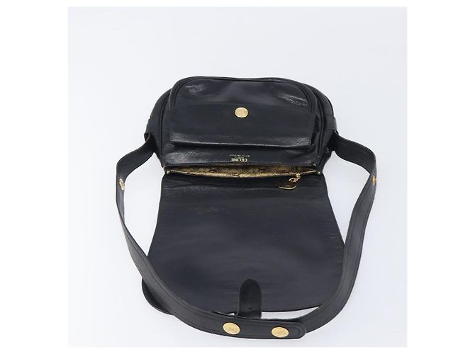 Céline CELINE Shoulder Bag Leather Black Gold Auth 209863 - Jerrillo - vista 18