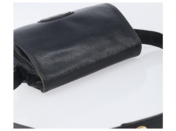 Céline CELINE Shoulder Bag Leather Black Gold Auth 209863 - Jerrillo - vista 6