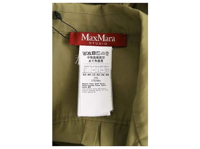 Macacão Max Mara de algodão cáqui - vista 5