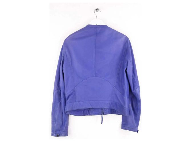 Autre Marque Chaqueta Boss de cuero azul - vista 3