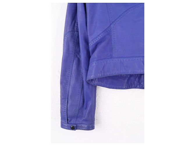Autre Marque Chaqueta Boss de cuero azul - vista 4