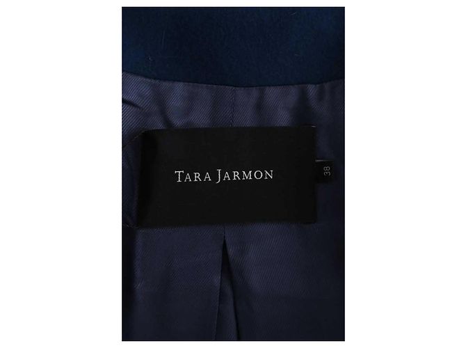 Tara Jarmon Abrigo de lana virgen azul - vista 5