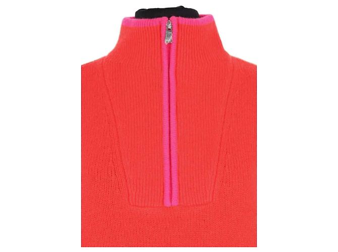 Autre Marque Pull col montant orange - vue 2