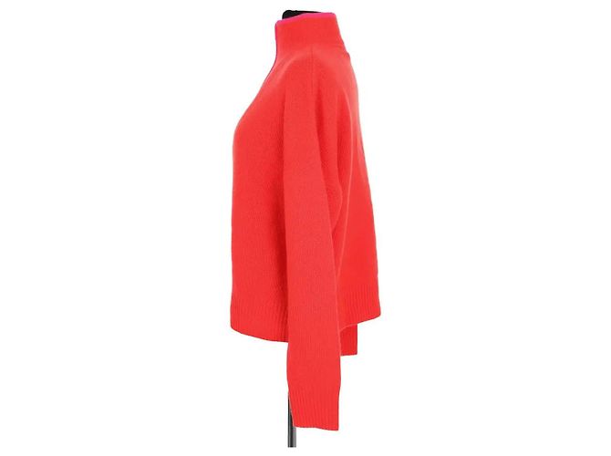 Autre Marque Pull col montant orange - vue 3