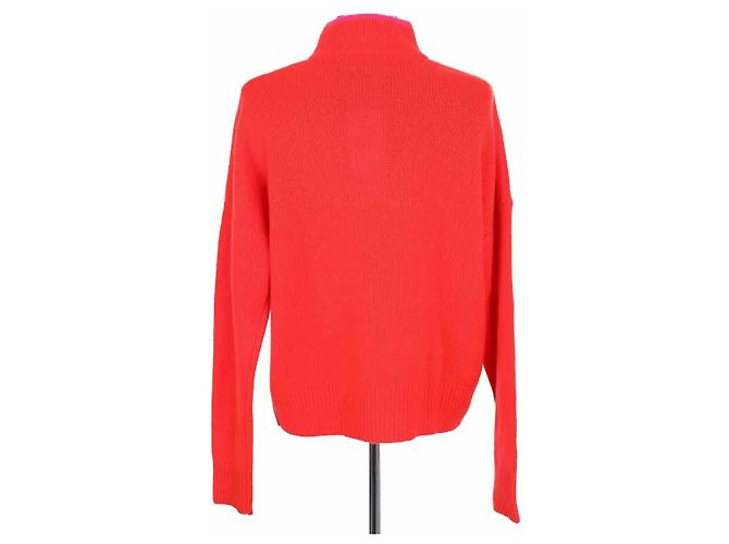 Autre Marque Pull col montant orange - vue 4
