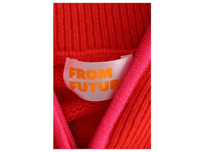 Autre Marque Pull col montant orange - vue 5