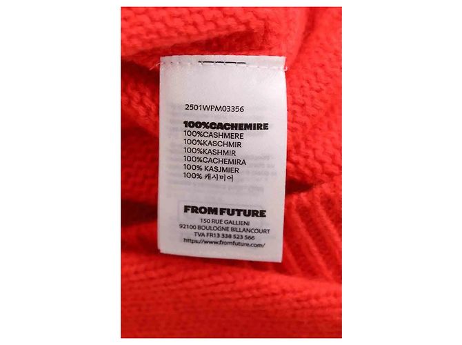 Autre Marque Pull col montant orange - vue 6