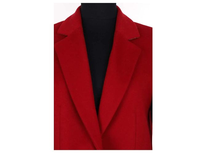 Autre Marque Abrigo largo de lana rojo Boss - vista 2