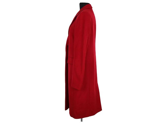 Autre Marque Abrigo largo de lana rojo Boss - vista 3