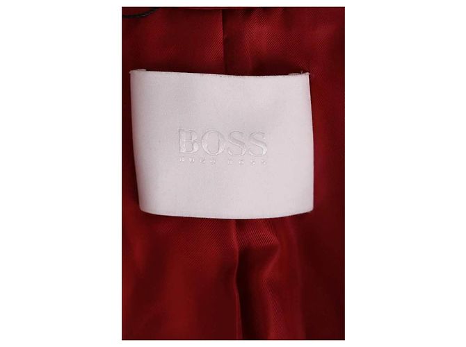Autre Marque Abrigo largo de lana rojo Boss - vista 5