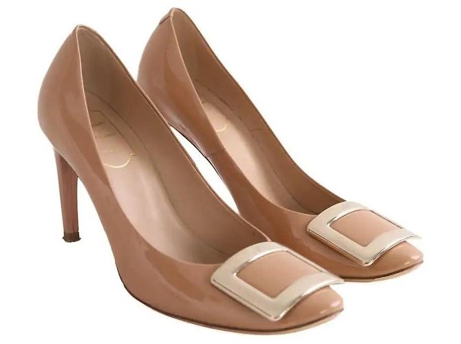 Roger Vivier Absatzschuhe camel Lackleder - Ansicht 3