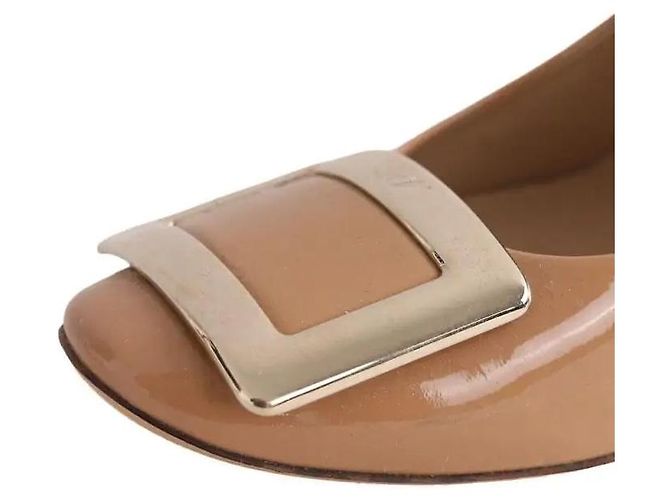 Roger Vivier Absatzschuhe camel Lackleder - Ansicht 4
