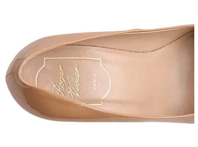 Roger Vivier Absatzschuhe camel Lackleder - Ansicht 5