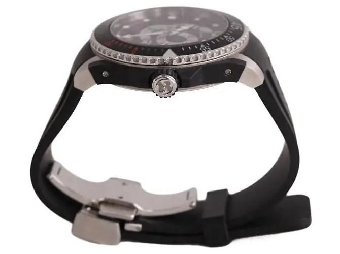 Gucci Dive Snake Uhr Schwarz Kautschuk - Ansicht 2